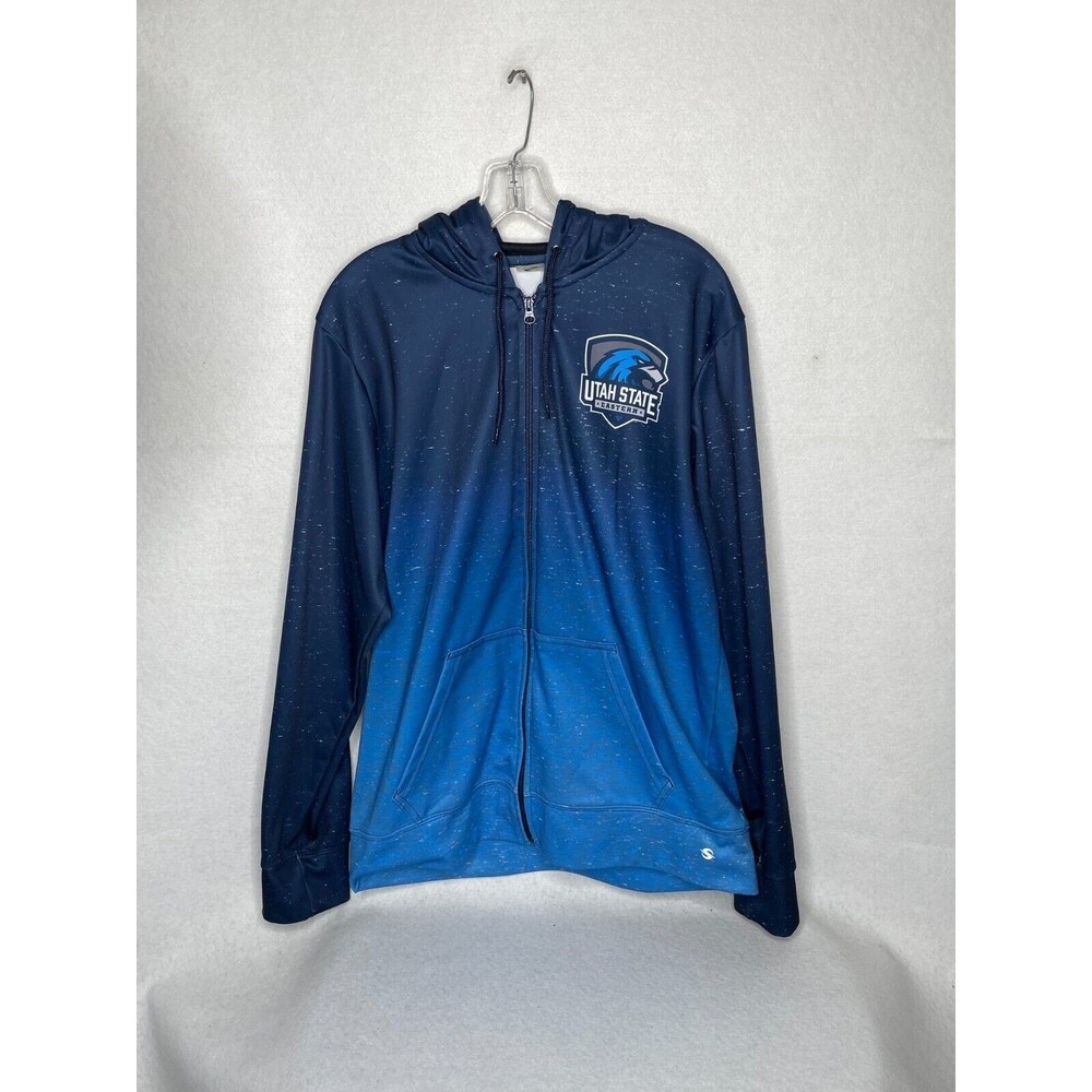 Utah State Eastern Eagles Size Lย University Zip Up Hoodie Blue